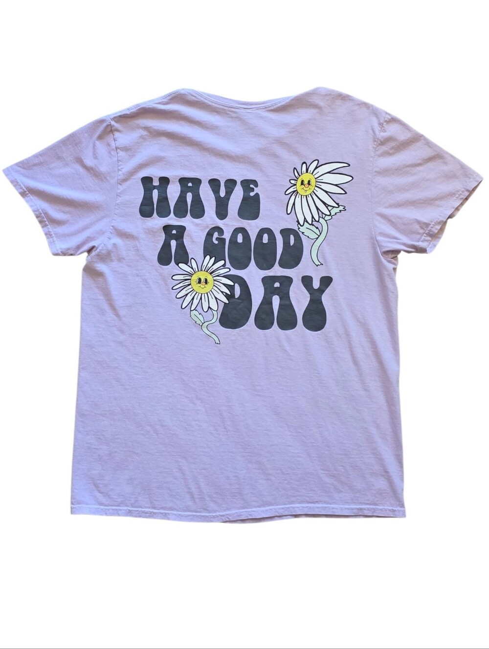 Chemistry Medium Purple Have A Good Day Daisy Indie Pop Tee Shirt